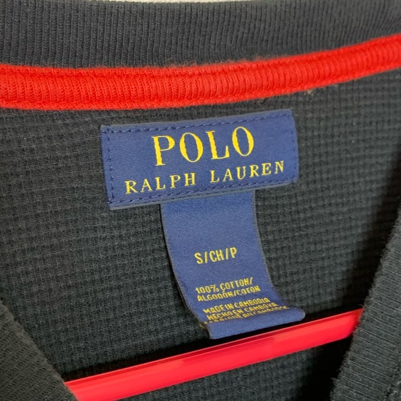 Polo Ralph Lauren Black Thermal Top Size S - Picture 4 of 5